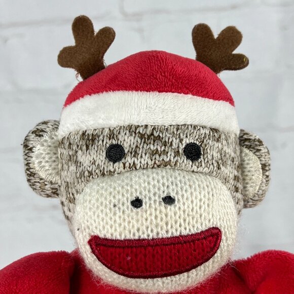 “My First Christmas” Sock Monkey Rattle Toy - Picture 6 of 7